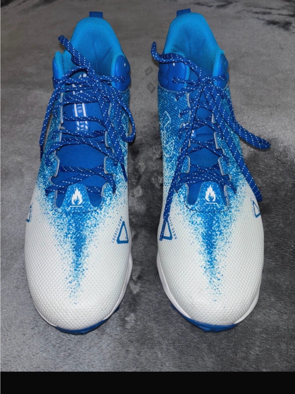 nder Armour Spotlight Franchise RM Football Cleats Men’s Size 13 Blue/White NWOT